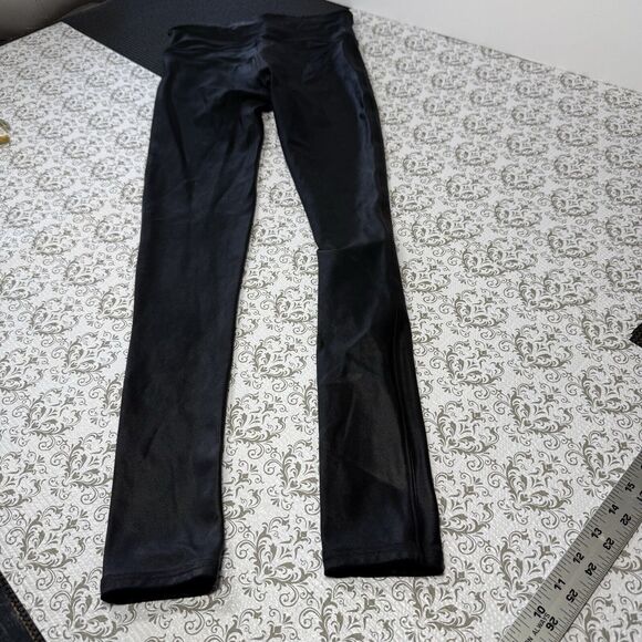 Spanx Leggings Faux Vegan Leather Pants Black High Waist Small - Picture 7 of 8